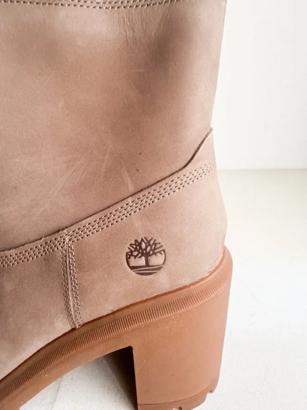 Timberland Allington Heights Mid Zip Boots taupe Nubuck Suede 11
